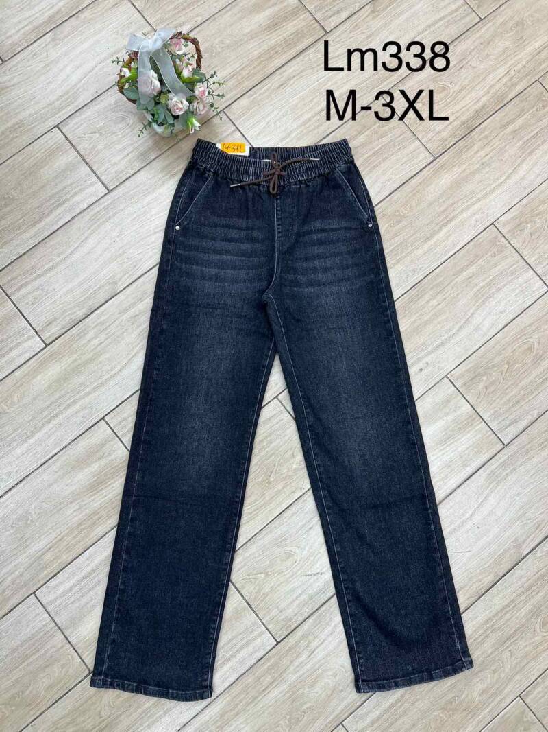 Spodnie damskie jeansy Roz M-3XL, 1 Kolor Paczka 12 szt